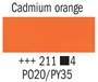 Picture of Rembrandt Oil 40ml - 211 - Cadmium Orange  