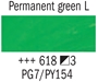 Picture of Rembrandt Oil 40ml - 618 - Permanent Green Light 