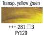 Picture of Rembrandt Oil 40ml - 281 - Transparent Yellow Green 