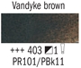 Picture of Rembrandt Oil 40ml - 403 - Vandyke Brown 