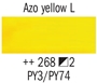 Picture of Rembrandt Acrylic - 268 - Azo Yellow Light 40ml
