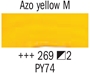 Picture of Rembrandt Acrylic - 269 - Azo Yellow Medium 40ml