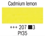 Picture of Rembrandt Acrylic - 207 - Cadmium Yellow Lemon 40ml