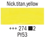 Picture of Rembrandt Acrylic - 274 - Nickel Titanium Yellow 40ml