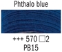 Picture of Rembrandt Acrylic - 570 - Phthalo Blue 40ml
