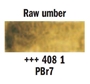 Picture of Rembrandt Watercolour 20ml - 408 - Raw Umber S1