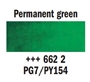 Picture of Rembrandt Watercolour 20ml - 662 - Pernament Green   S2