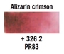 Picture of Rembrandt Watercolour Half Pan - 326 - Alizarin Crimson  S2