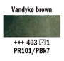 Picture of Rembrandt Watercolour Half Pan - 403 - Vandyke Brown   S1