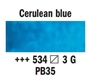 Picture of Rembrandt Watercolour Half Pan - 534 - Cerulean Blue  S3