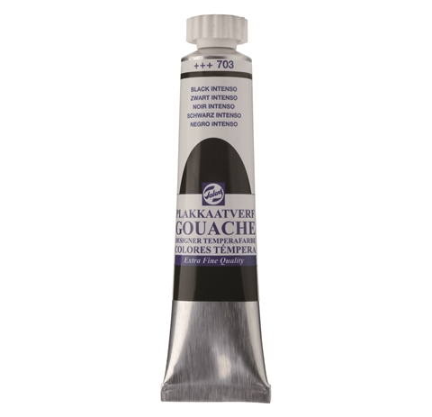 Picture of Gouache 20ml- 703 - Black Intenso 
