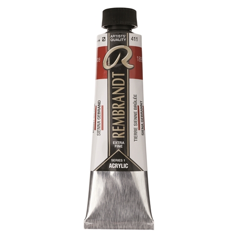 Picture of Rembrandt Acrylic - 411 - Burnt Sienna 40ml