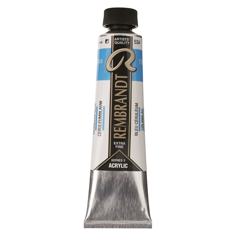 Picture of Rembrandt Acrylic - 534 - Ceulean Blue 40ml