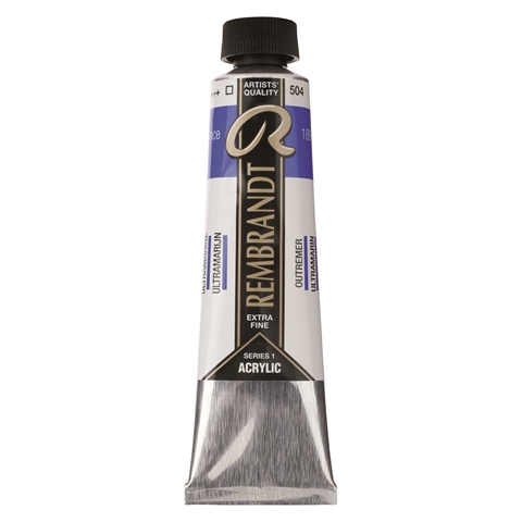 Picture of Rembrandt Acrylic - 504 - Ultramarine 40ml