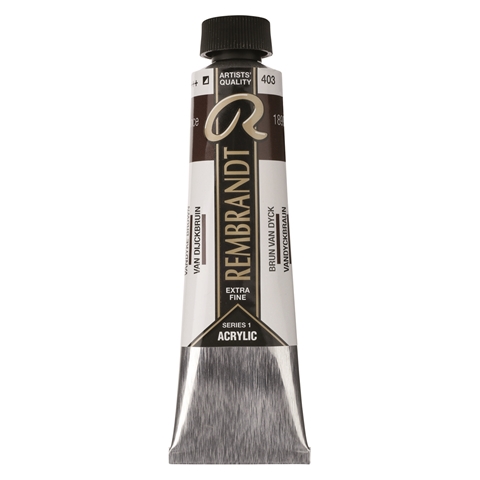 Picture of Rembrandt Acrylic - 403 - Vandyke Brown 40ml