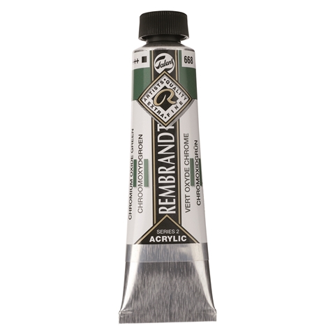 Picture of Rembrandt Acrylic - 668 - Chromium Oxide Green 40ml