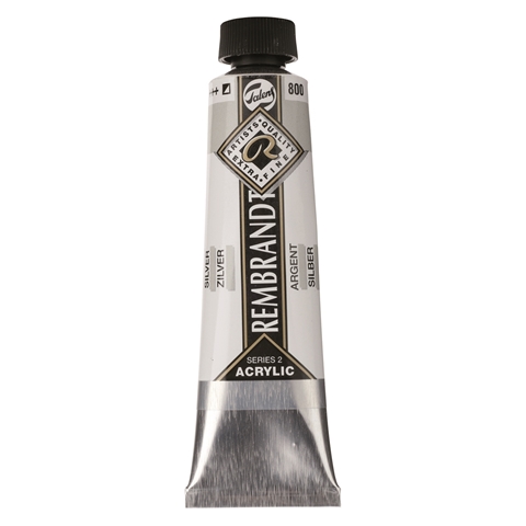 Picture of Rembrandt Acrylic - 800 - Silver 40ml
