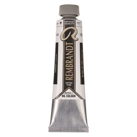 Picture of Rembrandt Oil 40ml - 117 - Zinc White(Linseed Oil)