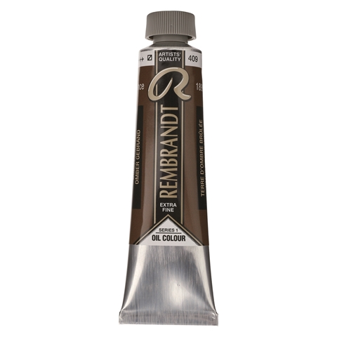 Picture of Rembrandt Oil 40ml - 409 - Burnt Umber 