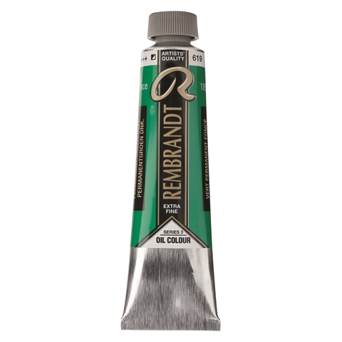 Picture of Rembrandt Oil 40ml - 619 - Permanent Green Deep 