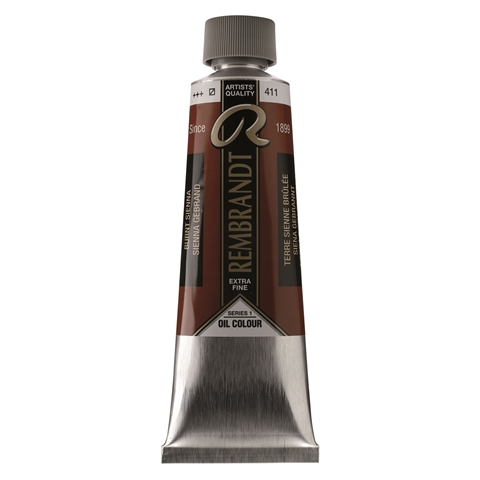 Picture of Rembrandt Oil 150ml - 411 - Burnt Sienna 