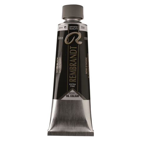Picture of Rembrandt Oil 150ml - 701 - Ivory Black 