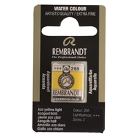 Picture of Rembrandt Watercolour Half Pan - 268 - Azo Yellow Light S2