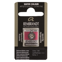 Picture of Rembrandt Watercolour Half Pan - 366 - Quinacridone Rose  S2