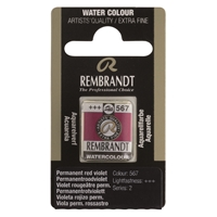 Picture of Rembrandt Watercolour Half Pan - 567 - Pernament Red Violet  S2