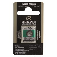 Picture of Rembrandt Watercolour Half Pan - 616 - Viridian S2
