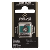 Picture of Rembrandt Watercolour Half Pan - 640 - Bluish Green  S2