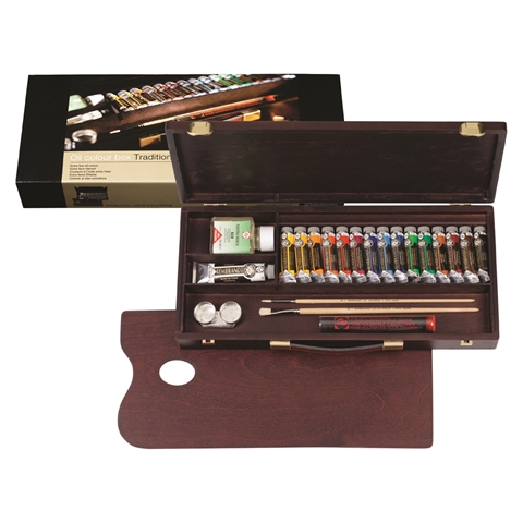 Picture of Rembrandt Oil Colour  Wooden Traditional Box Set