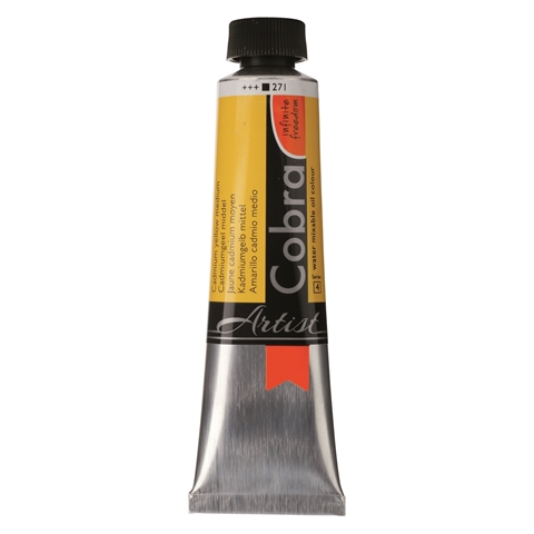 Picture of Cobra Artist Water Mixable Oil - 271 - Cadmium Yellow Med  40ml