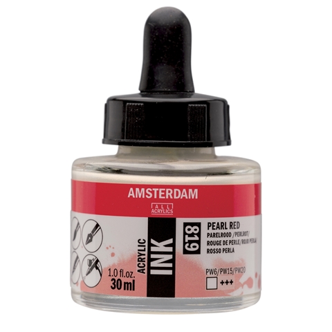 Picture of 819 - AMSTERDAM ACR INK 30ml PEARL RED