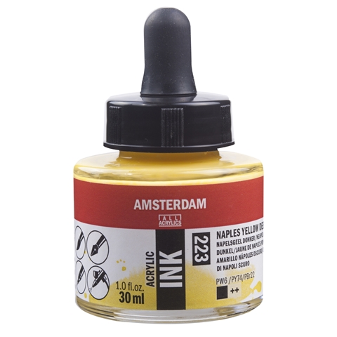 Picture of 223 - AMSTERDAM ACR INK 30ml NAPLES YLW DP