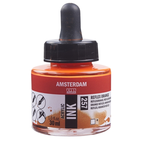 Picture of 257 - AMSTERDAM ACR INK 30ml REFLEX ORANGE