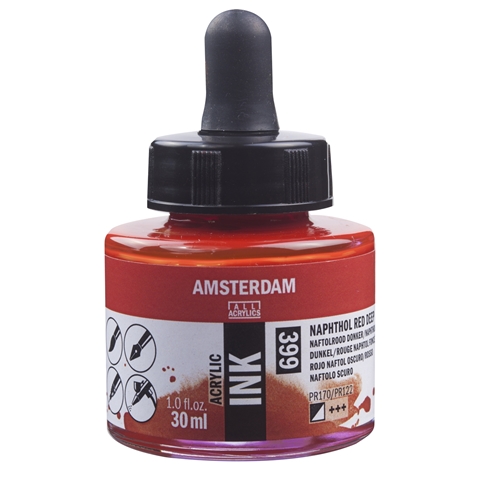 Picture of 399 - AMSTERDAM ACR INK 30ml NAPHTHOL RED DP