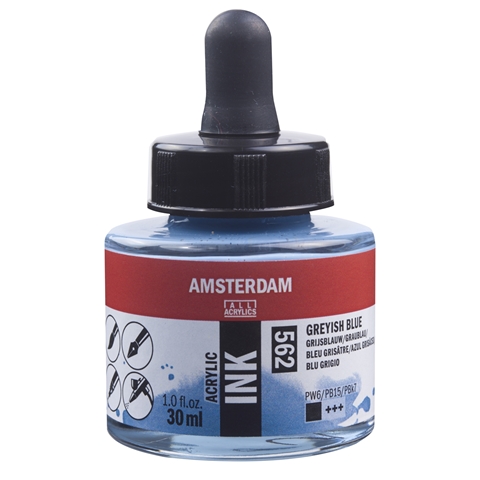 Picture of 562 - AMSTERDAM ACR INK 30ml GREYISH BLUE