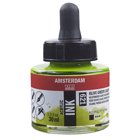 Picture of 621 - AMSTERDAM ACR INK 30ml OLIVE GREEN LT