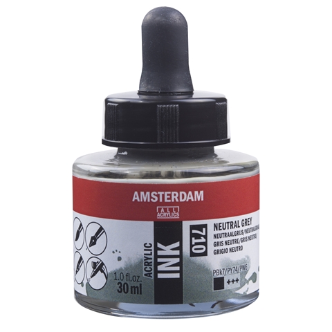 Picture of 710 - AMSTERDAM ACR INK 30ml NEUTRAL GREY