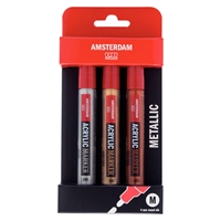 Picture of Amsterdam Acrylic MARKERS M METAL SET 3