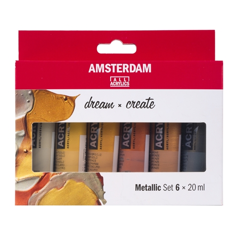 Picture of Amsterdam Acrylic Metallics Set 6X20ml