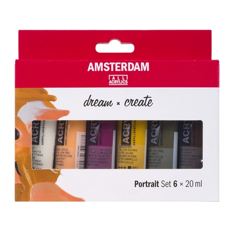 Picture of Amsterdam Acrylic Portrait Set 6X20ml
