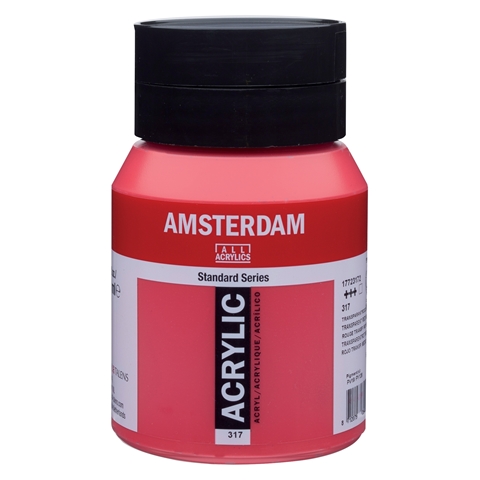 Picture of Amsterdam Acrylics 500ML TRANSP.RED MED