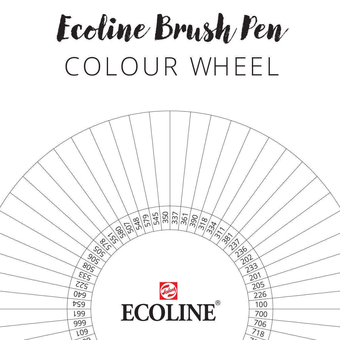 Ecoline colour wheel