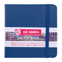 Picture of TAC SKETCH BOOK NAVY BLUE 12X12 140G