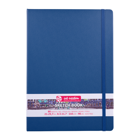 Picture of TAC SKETCH BOOK NAVY BLUE 21X30 140G