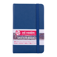 Picture of TAC SKETCH BOOK NAVY BLUE 9X14 140G