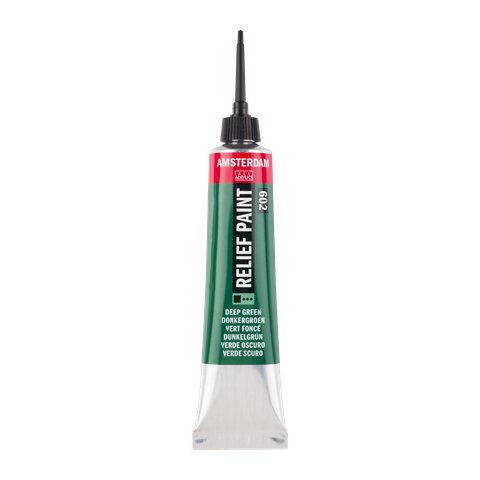 Picture of Amsterdam Relief Paint 20ml Deep Green 602