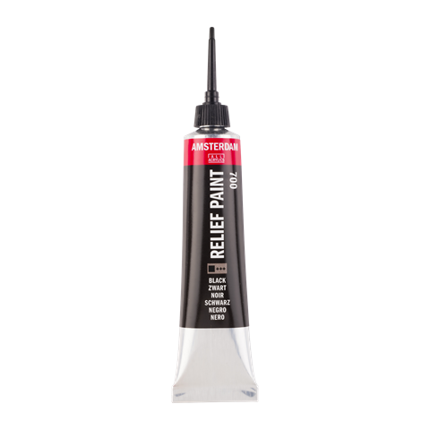 Picture of Amsterdam Relief Paint 20ml Black 700